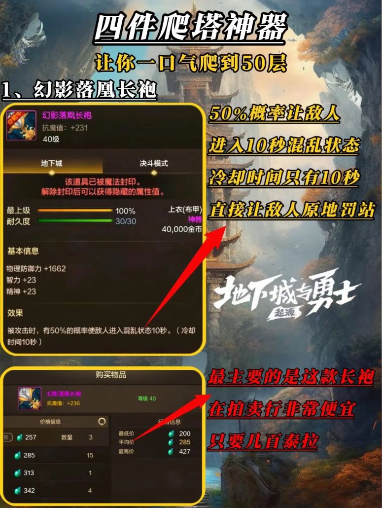 DNF手游（四件爬塔神器）让你轻松上五十层截图