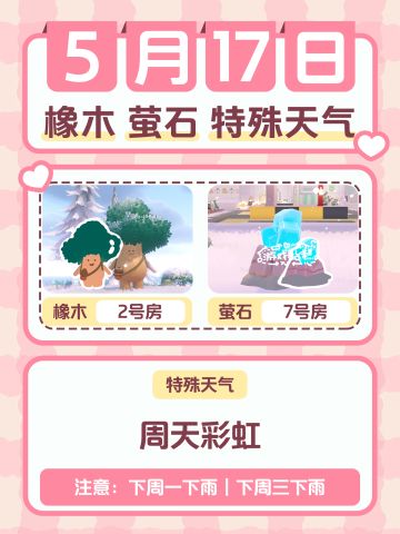 5月17日｜心动小镇橡木 萤石 特殊天气