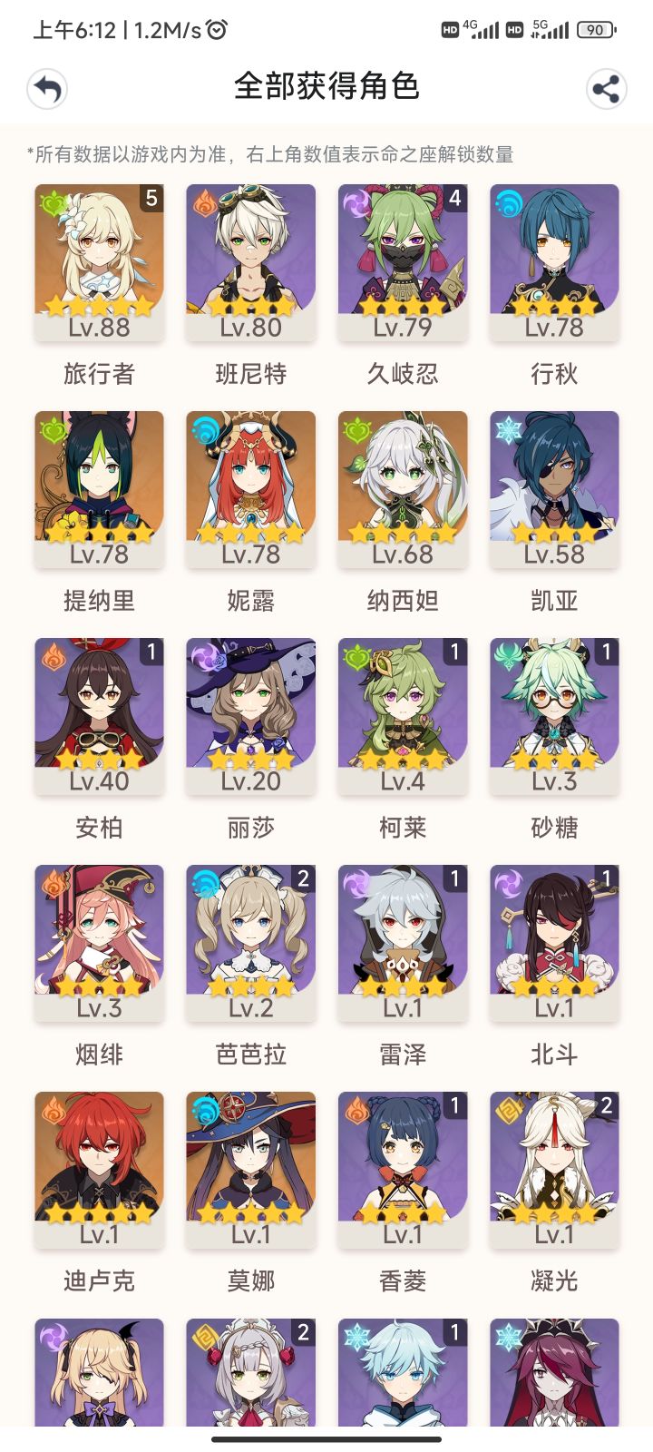 大佬帮帮，配两队，打深渊截图