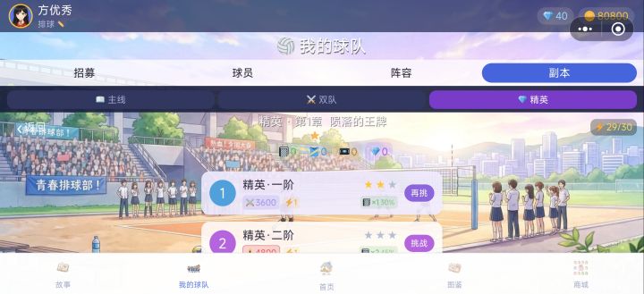 精英副本和角色升阶功能已开启截图