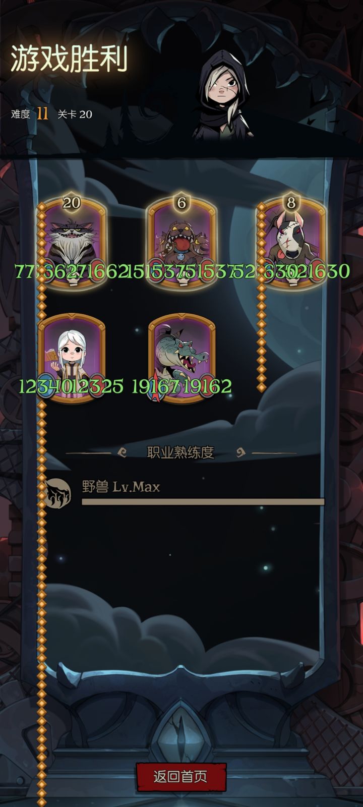 凑齐了所有的装备到一个人的身上截图