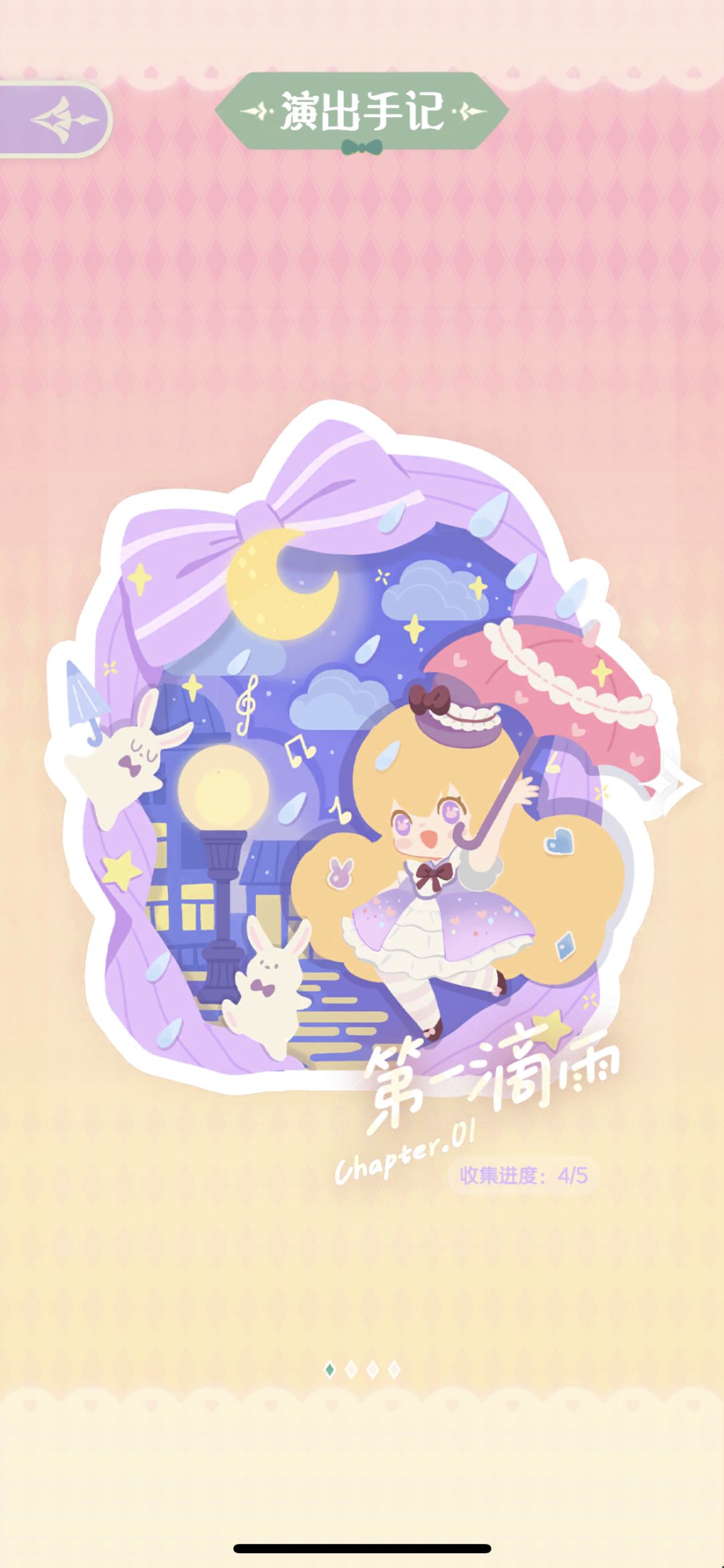雨中曲演出一次评级了，为啥显示还没有收集 2