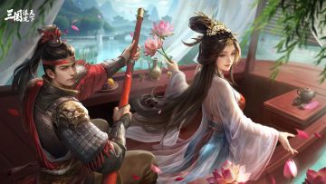 壁纸放送 | 夏日壁纸特辑：江东眷侣少年游，莲动舟移纳晚风
各位主公们好，今天为大家带来【壁纸放送】第三十四期！
今天的主人公是三国时期一对恩爱伉俪「孙策&大乔」，碧波荡舟双影倚，荷香漫袖摘莲时，荷风簪鬓笑分枝，眸间缱绻自成诗。
「江东眷侣少年游，莲动舟移纳晚风」
▼点击下图并长按保存精美壁纸！