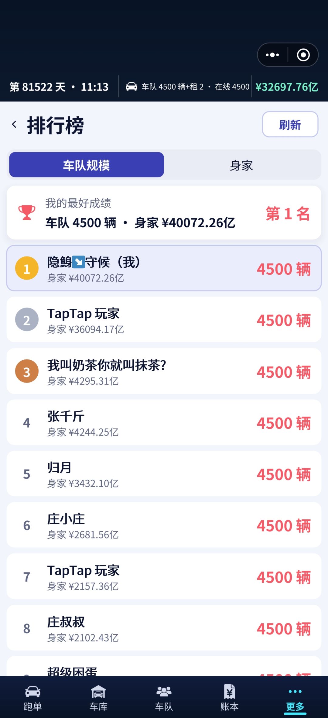 经历了三天三夜！第一了。。 2