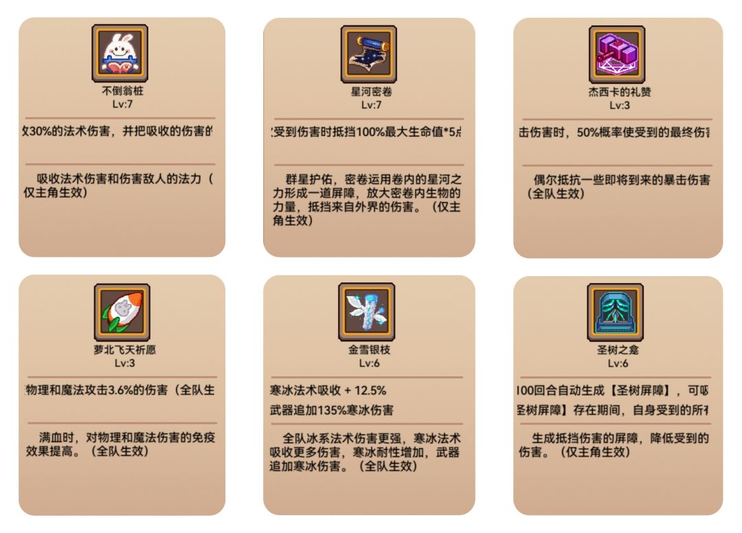 所有减伤秘宝截图