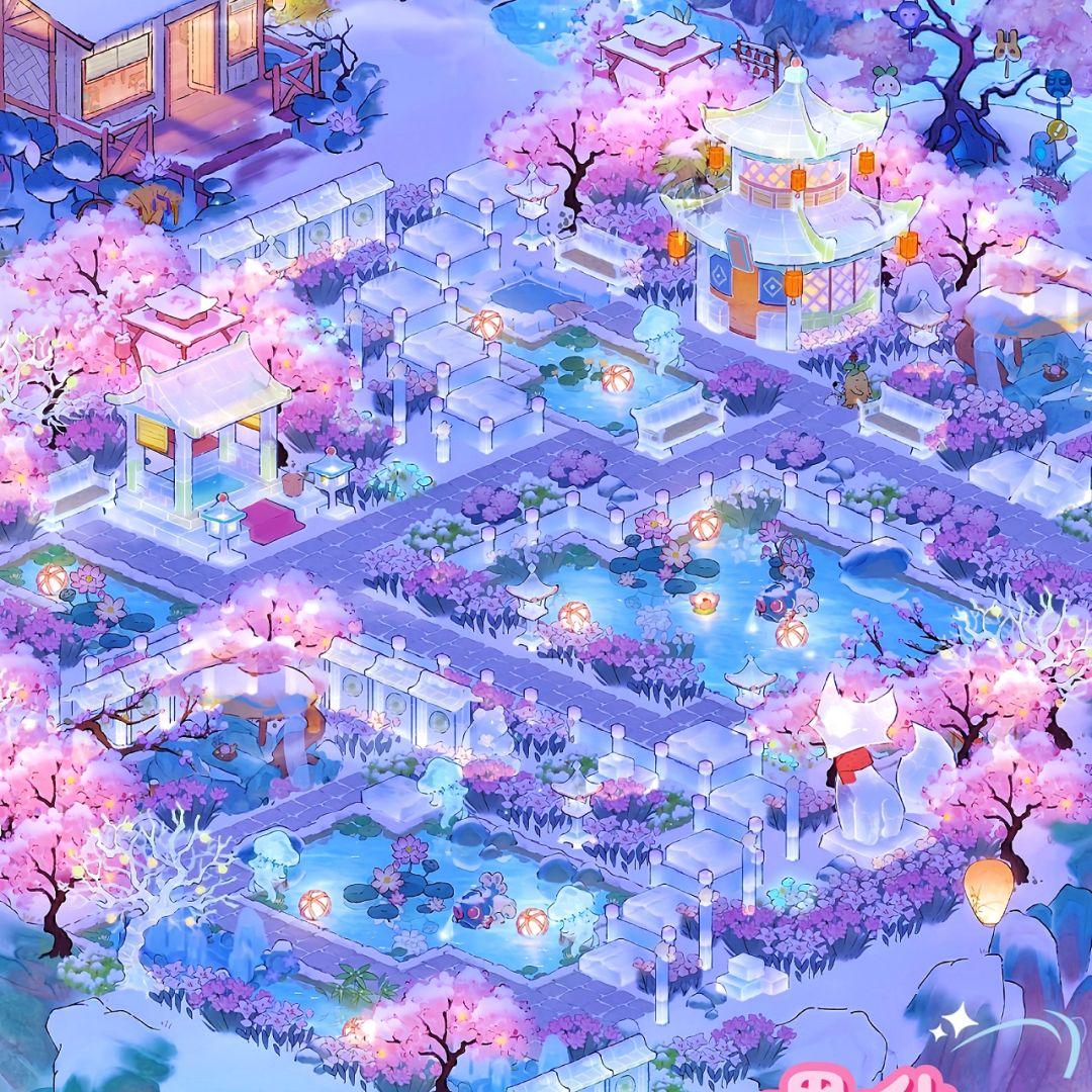桃源|超美粉色雪景城堡 2
