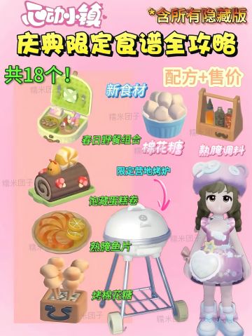 心动小镇春野令限定上新18个食谱