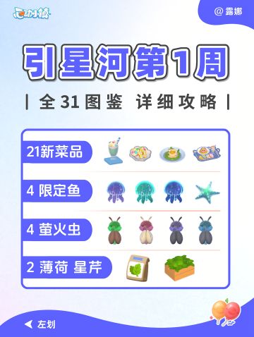引星河 第1周 全31图鉴 详细获取攻略