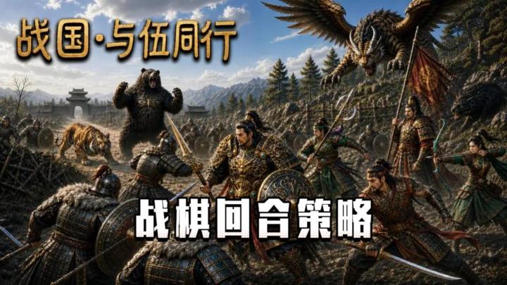 《战国·与伍同行》——回合策略战棋类手游,较为硬核。截图