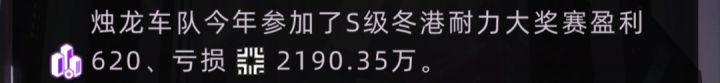 这代理人是和珅吧?我氪了98买的SSS级赛车加上顶配的配件就搞这点出来?盈利少就算了怎么还有倒扣,我配件都毕业了搁那扣我的股权?无图纸直接造是吧?还有这个叫冠军红利的天赋,压根就没有实装,半成品也端上来卖。截图
