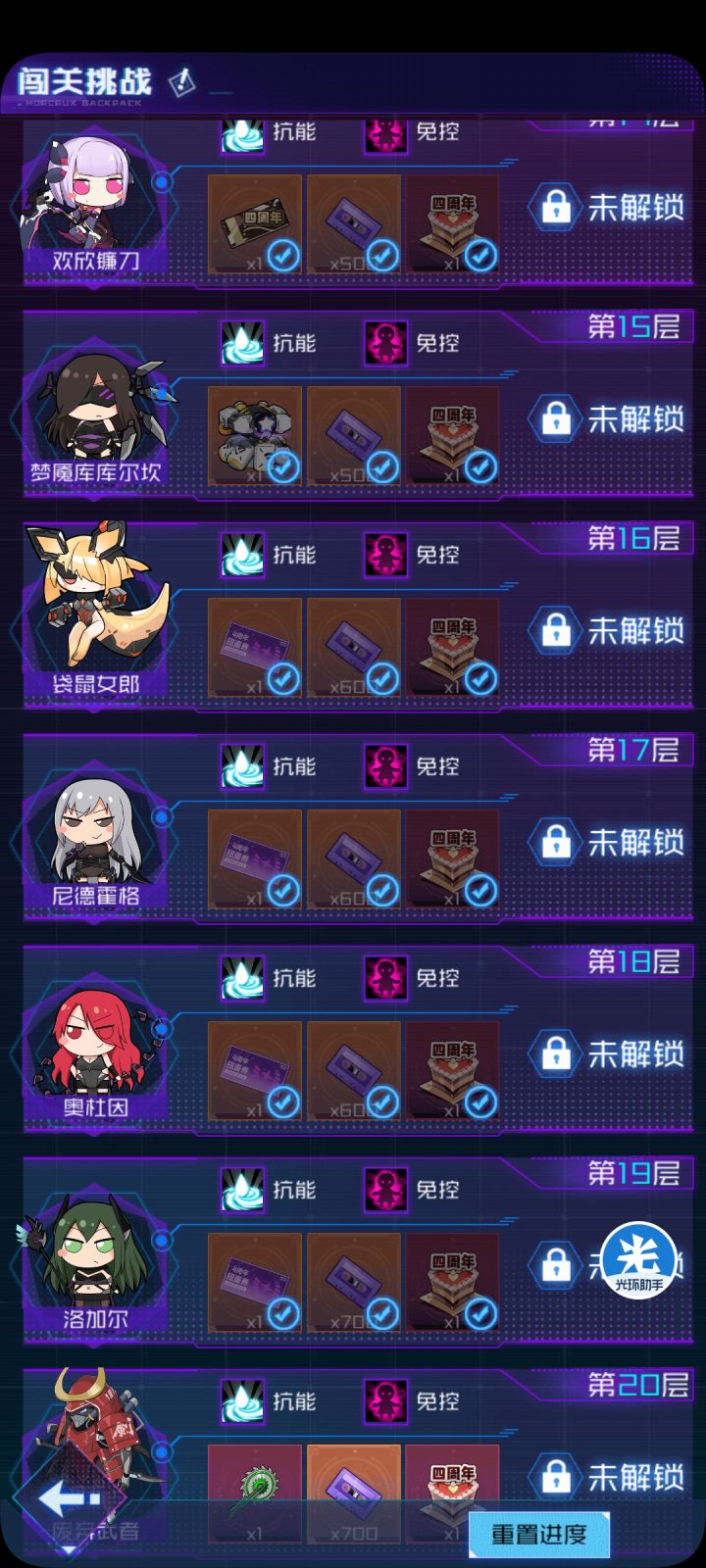 二十层没角色了,有大佬作业抄吗截图