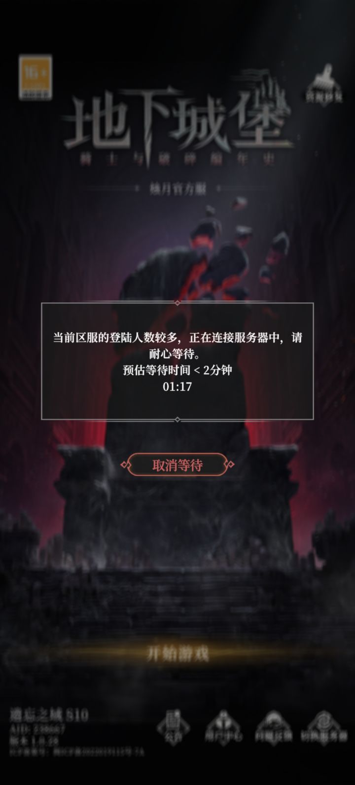 这游戏还要排队?截图