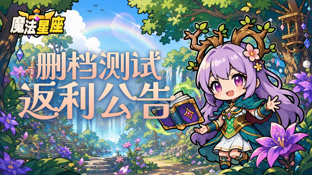 【测试公告】《魔法星座》删档返利说明 1
