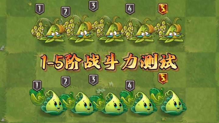 植物大战僵尸:1-5阶战斗力测试,糯米vs火鸡,谁控制更厉害?截图