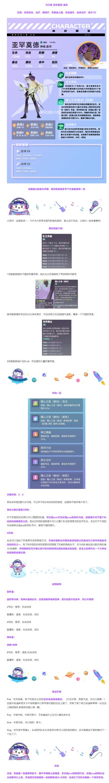 【众神派对小屋】角色测评 | 亚罕莫德-盖布