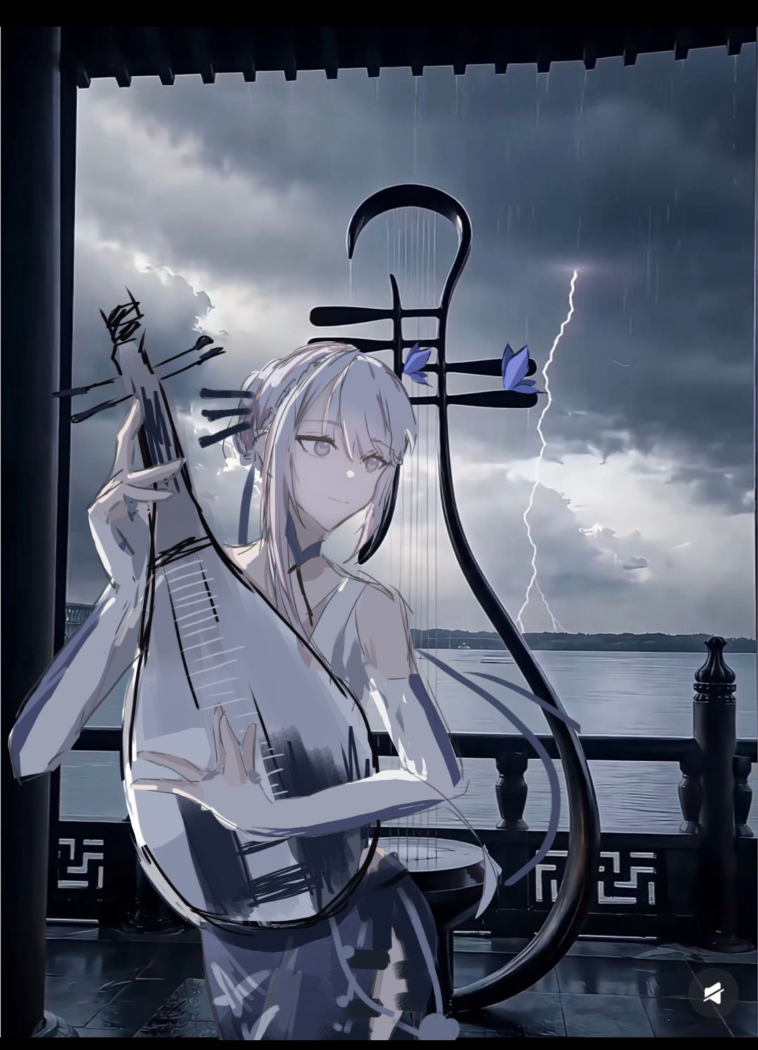画了坠机的卫星 1