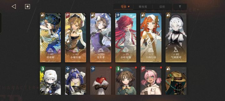 新人玩了几天后的成果。截图