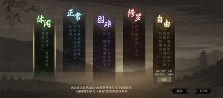 大家觉得那哪种难度最好玩?可以少带特性。真正的体验游戏截图