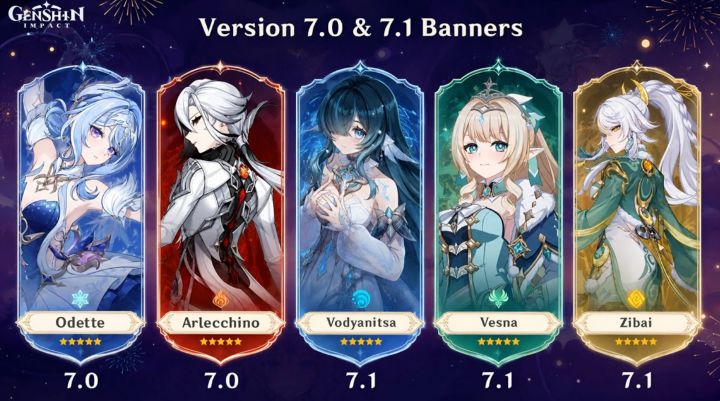 6.7下半少女雷电卡池开启！7.0至冬倒计时截图