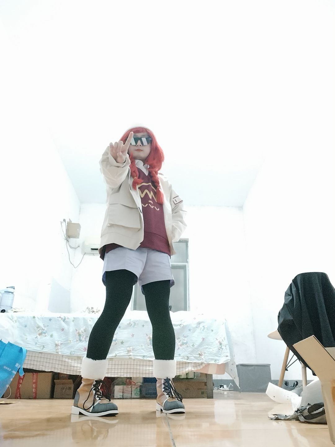 没有全身镜导致的 2