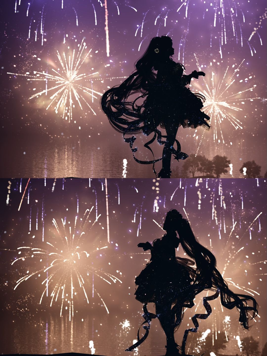 价值五万的烟花剪影 1
