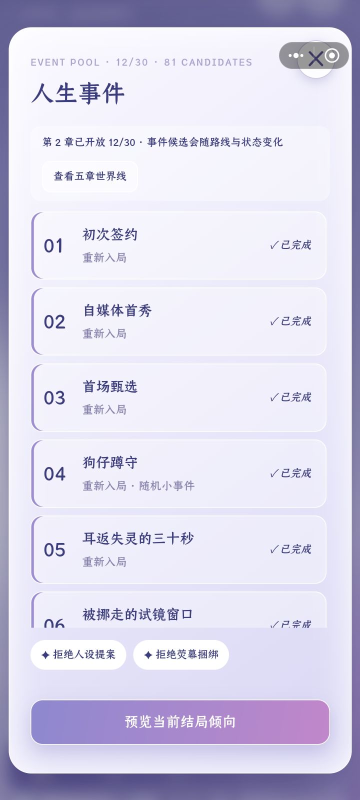 点击星图,想看第二章的要求,结果跳转这个页面,也不知道要做什么了,就一直每周训练截图