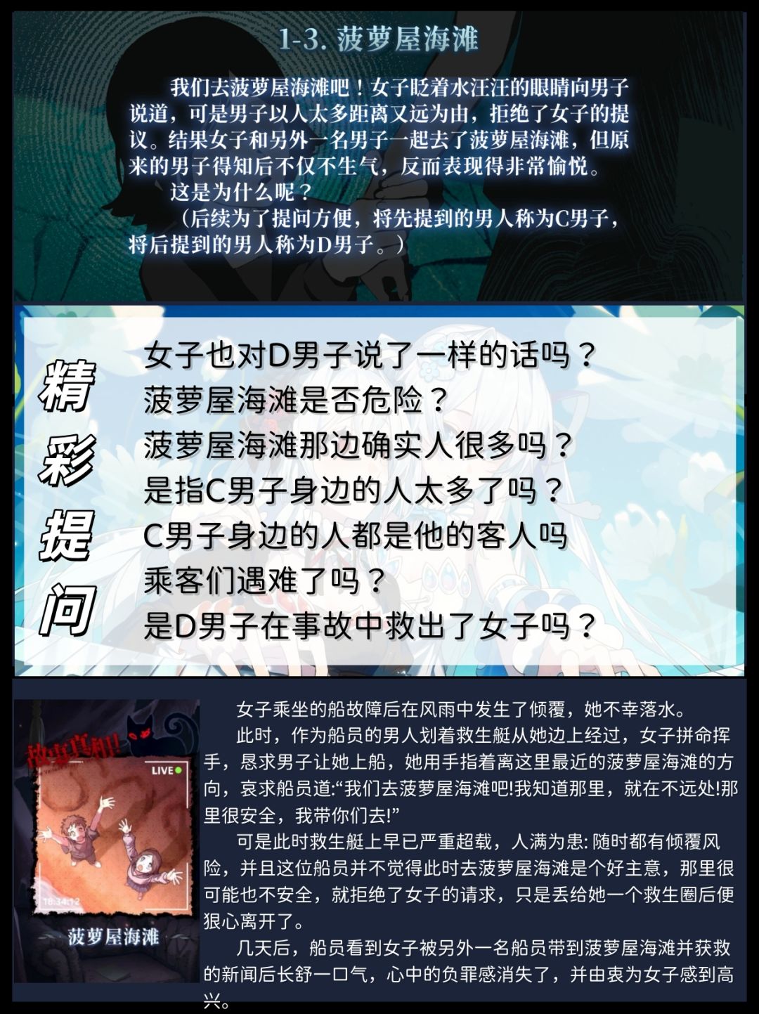 昼与夜 第一章 攻略 含汤底~(剧透 12