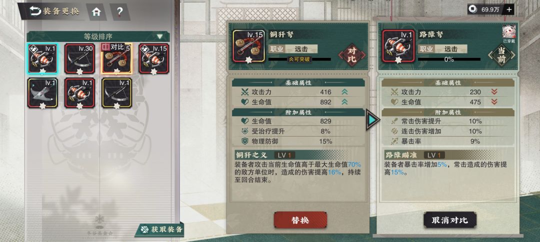 狸猫这三件装备用哪个?还是慢慢等彩色 2