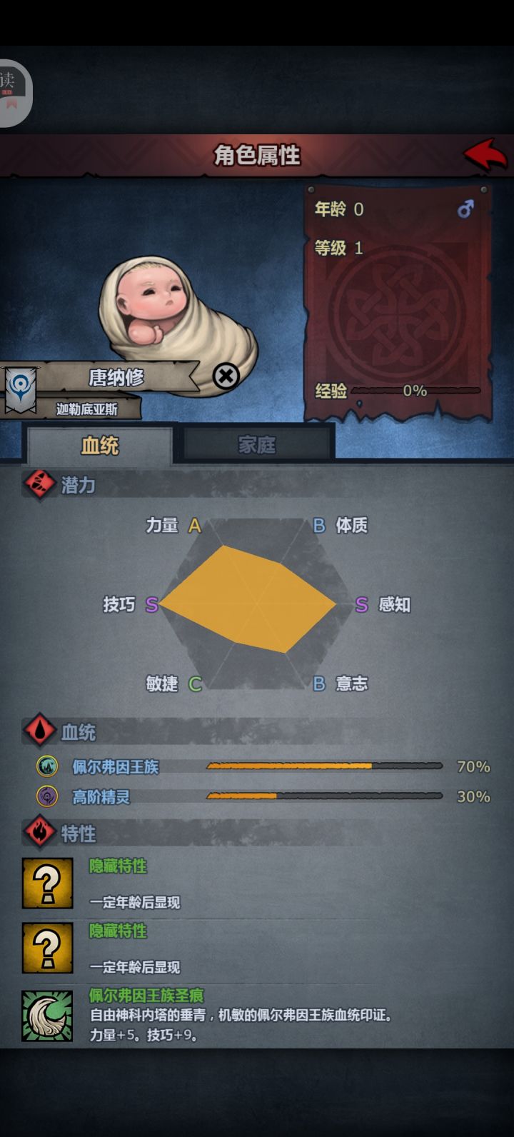 伯爵第一胎，面板挺好看截图