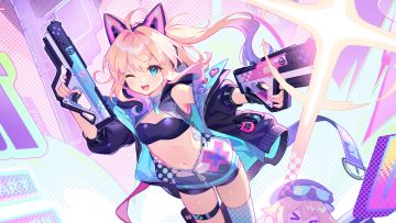 换装展示丨破空者霓虹速射：享受着这场刺激的虚拟战斗吧！