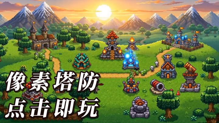 简单像素也有策略塔防玩法!烧脑排兵布阵值得一试截图