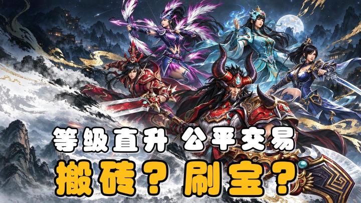 手机上也能搬砖了？游戏自带交易系统，还能进行一键升级？截图