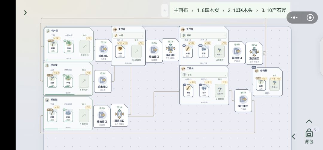 基于石斧的(接近)1s1产的木炭产线 3