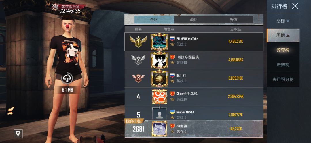 666上掠夺榜了 1