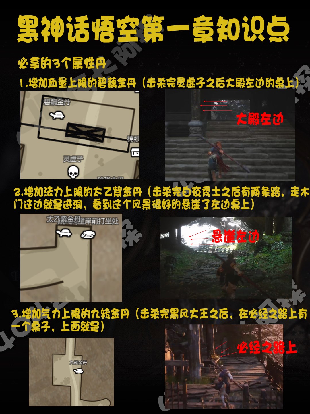 【萌新必看】第一章通关必备!千万别遗漏! - 黑神话:悟空综合讨论 - TapTap 黑神话:悟空论坛