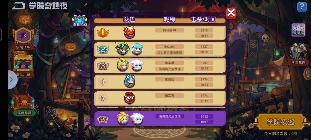 学院奇妙夜活动 2