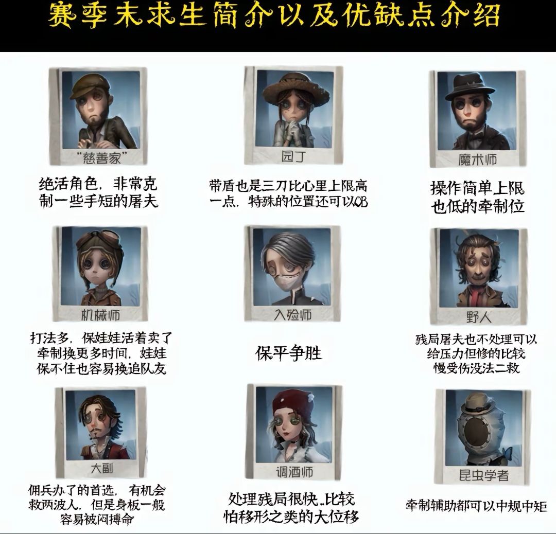赛季末求生优缺点介绍 2