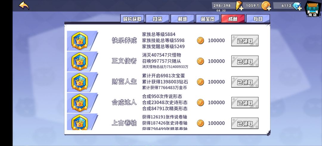 七百七十亿金币,终于全部进阶加10了 1