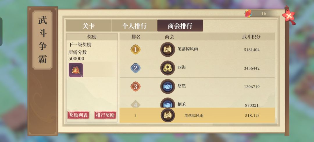 碧海新城，笔落惊风雨商会收人截图