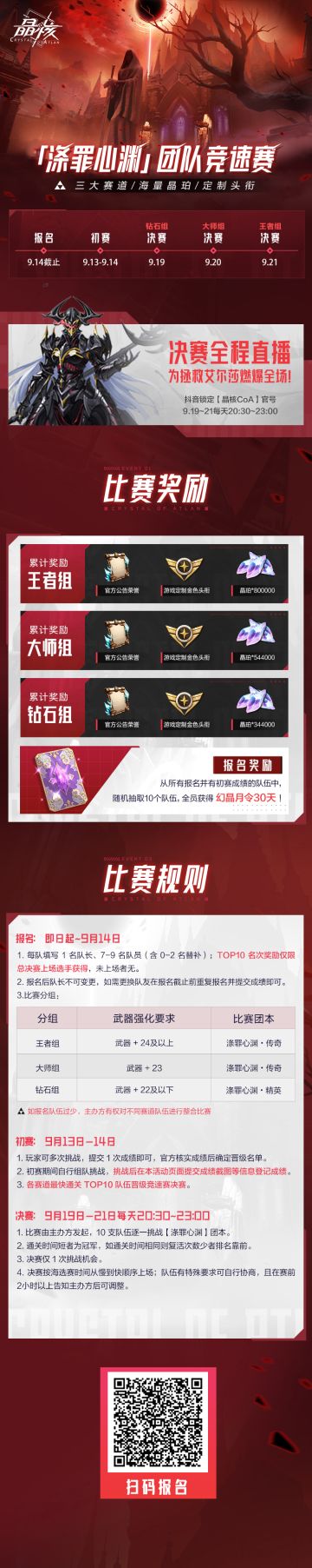 涤罪心渊团本竞速赛开启！报名即日启动，角逐巅峰荣耀