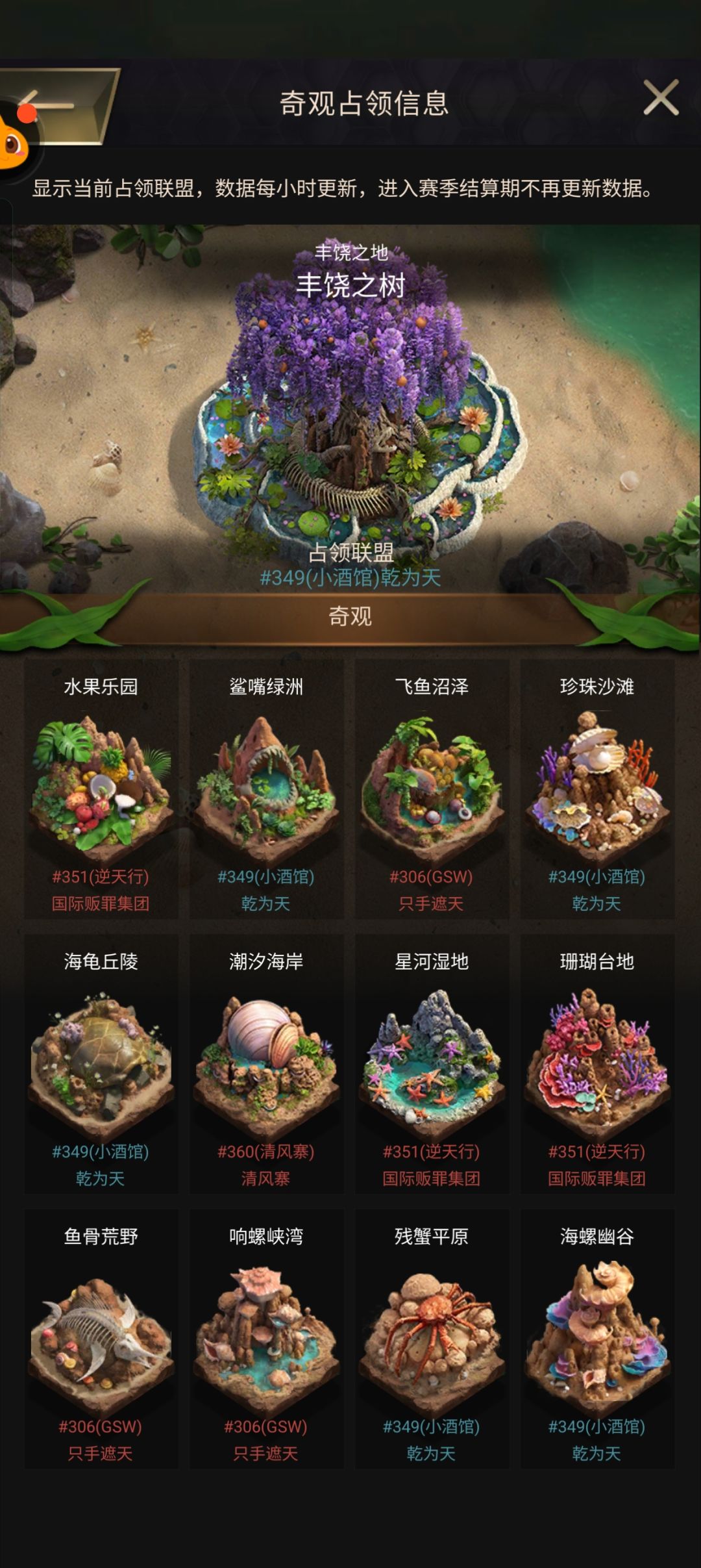 海岛强势拿大树，349小酒馆联盟招人 2