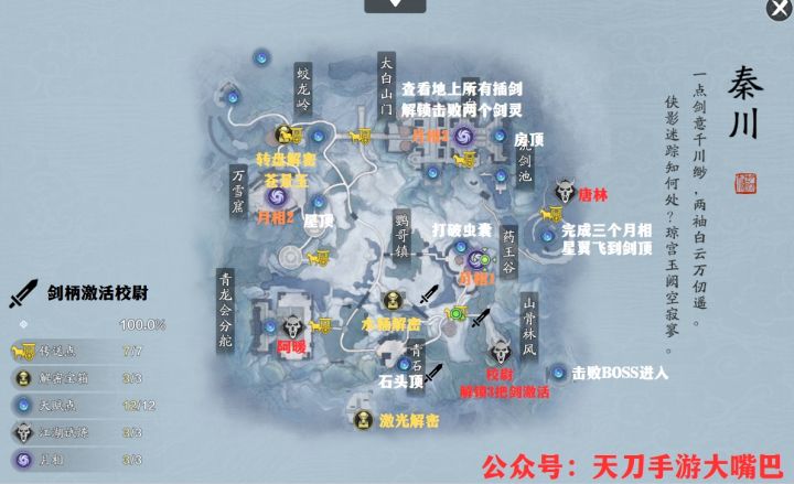 【先锋服第五天】星翼开启，秦川探索100％攻略，周CD刷新。截图