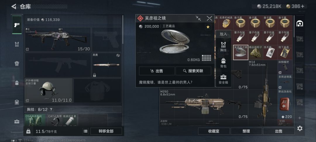 为啥我的镜子不能放进藏品柜 1