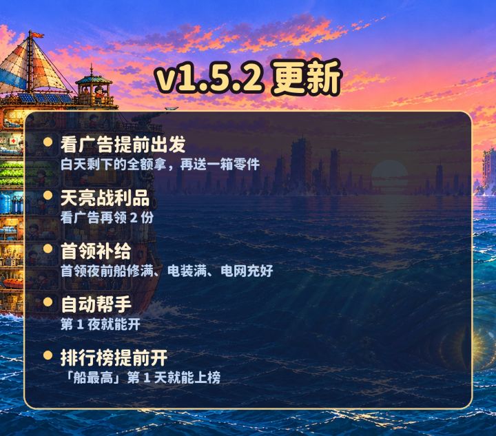 v1.5.2 更新:天亮战利品翻倍、首领补给截图