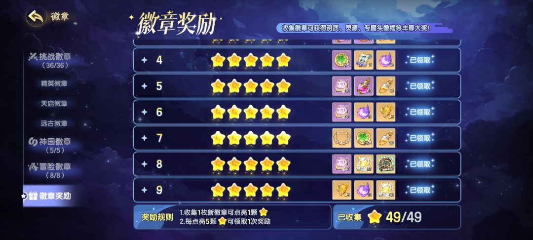 打过爆晶蛇了，全部徽章也到手 2