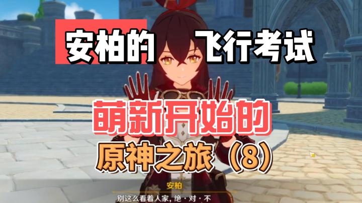 【原神】安柏的飞行考试-从零开始玩原神(8)截图