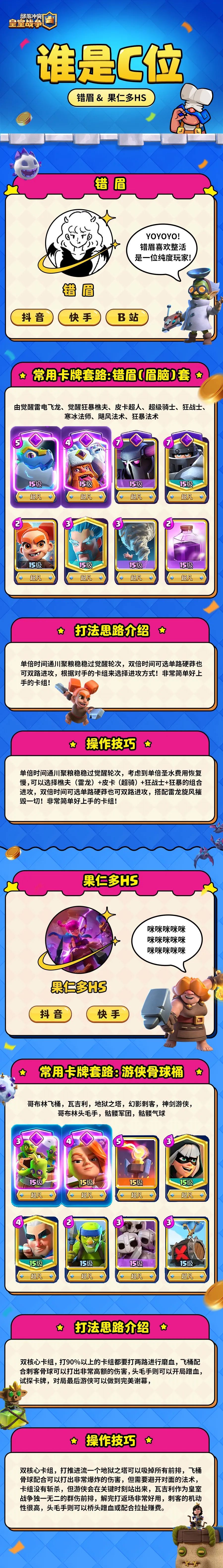 谁是C位第一期：错眉和果仁多HS的卡牌套路截图