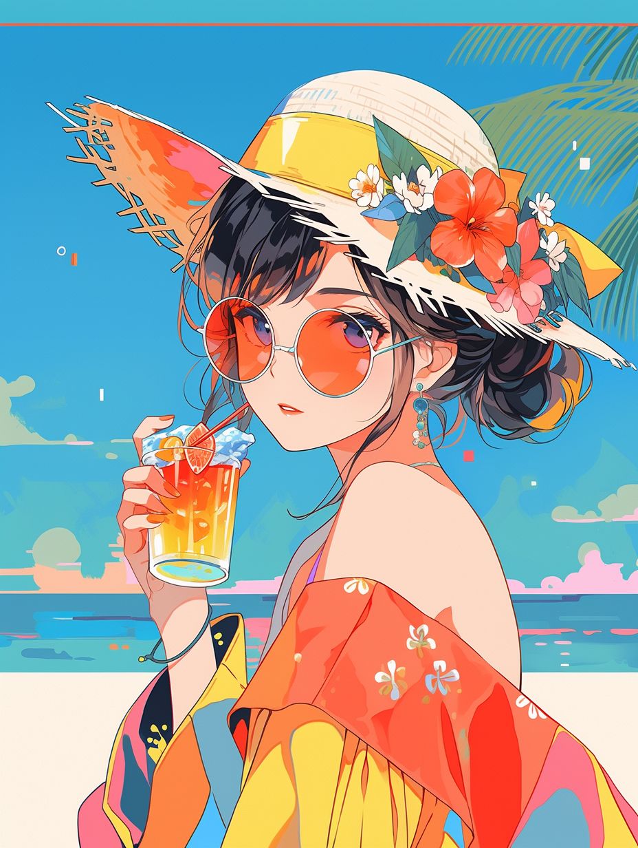 画师:ポップな夏のビーチ 3