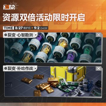 【限时活动】双倍掉落活动将于明日开启！