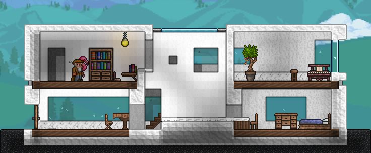 ［Terraria 建筑］Type 02 天井/中庭 2